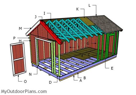 12 x 24 sheet metal shed prints|12x24 roof shed plans.